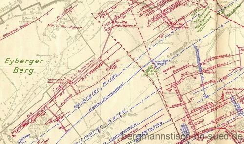 Ausschnitt Stollenkarte