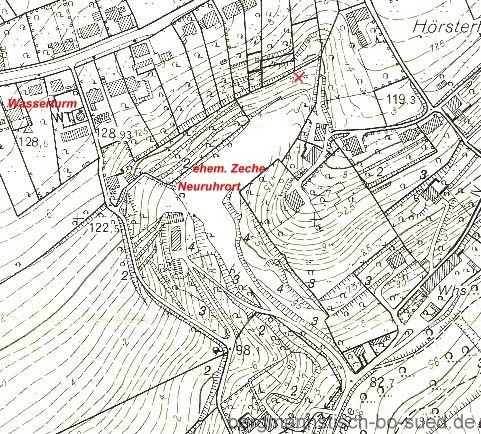 Kartenausschnitt von 1966